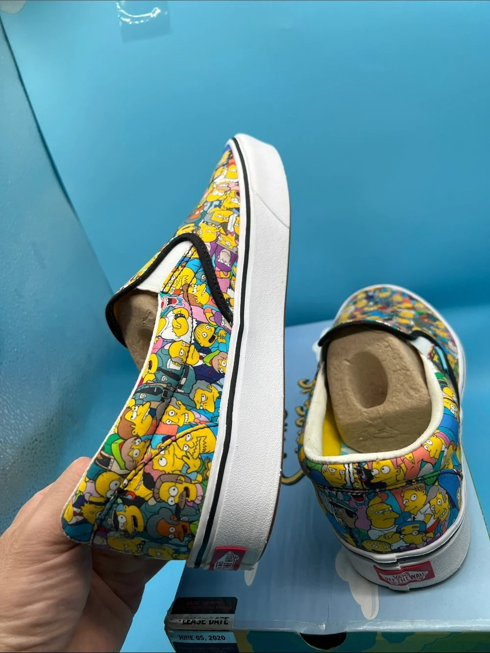 Rare Vans The Simpsons Slip-On Shoes Men’s 12 Comfycush used once